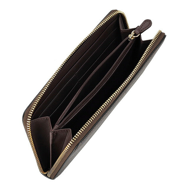 コーチ 長財布 レディース ブランド COACH CCQ08 IMXAQ ダークブラウン