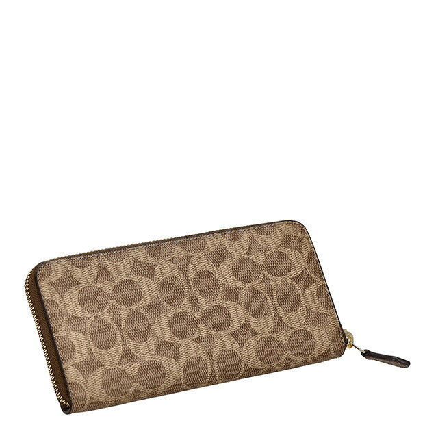 コーチ 長財布 レディース ブランド COACH CCQ08 IMXHE ブラウン