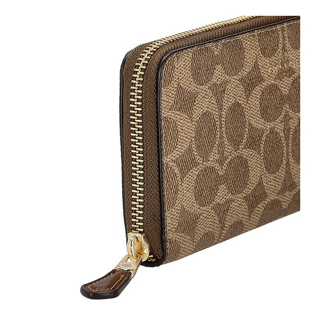 コーチ 長財布 レディース ブランド COACH CCQ08 IMXHE ブラウン ウォレット 高級 おしゃれ プレゼント 実用的
