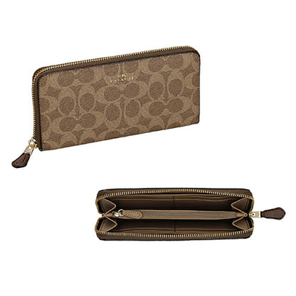 コーチ 長財布 レディース ブランド COACH CCQ08 IMXHE ブラウン ウォレット 高級 おしゃれ プレゼント 実用的