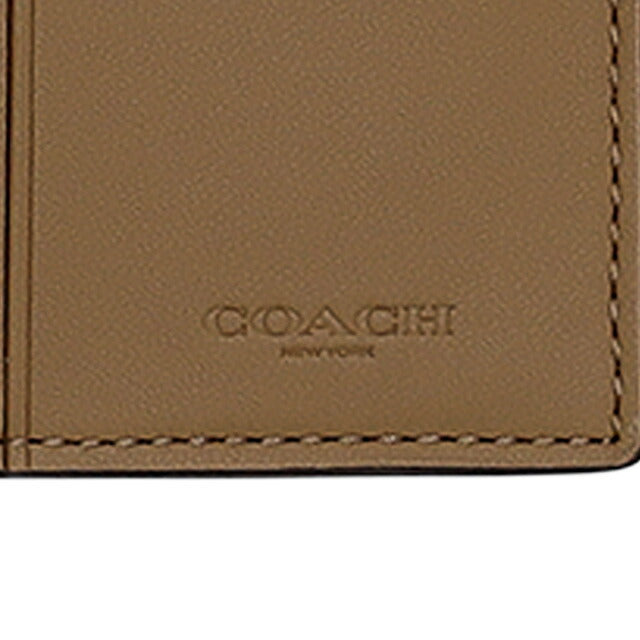 コーチ 二つ折り財布 レディース ブランド COACH CCQ09 IMXI9 ブラウン/ベージュ ウォレット 高級 おしゃれ プレゼント 実用的
