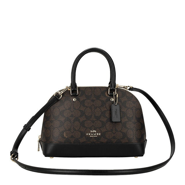 コーチ ハンドバッグ レディース ブランド COACH CCQ26 IMXAQ 27583 ダークブラウン/ブラック 軽量 小さめ 手提げ 高級 おしゃれ プレゼント 女性 実用的 かわいい