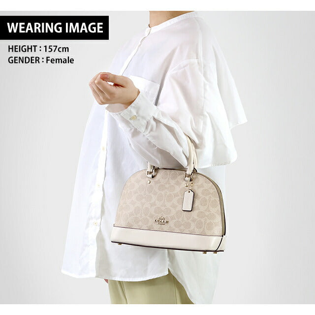 コーチ ハンドバッグ レディース ブランド COACH 27583 2WAY CCQ26 IMXDM 1 ライトベージュ ホワイト バッグ CCQ26-IMXDM-1