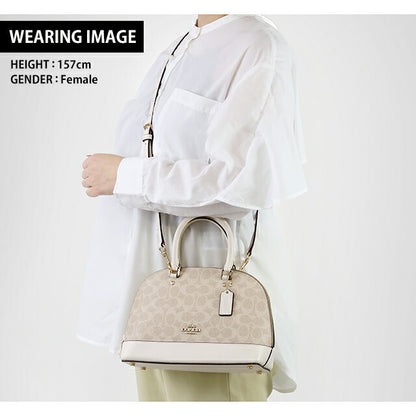 コーチ ハンドバッグ レディース ブランド COACH 27583 2WAY CCQ26 IMXDM 1 ライトベージュ ホワイト バッグ CCQ26-IMXDM-1