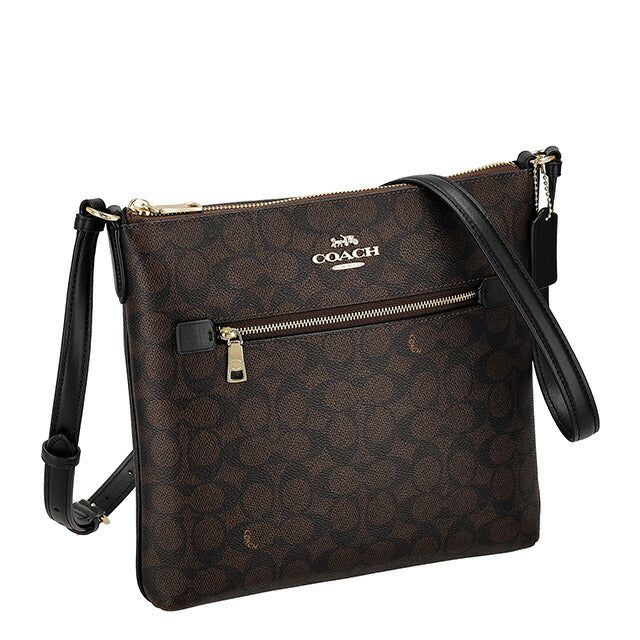 コーチ ショルダーバッグ レディース ブランド COACH CCQ27 IMXAQ ダークブラウン/ブラック 斜めがけ 高級 おしゃれ プレゼント 女性 実用的 かわいい