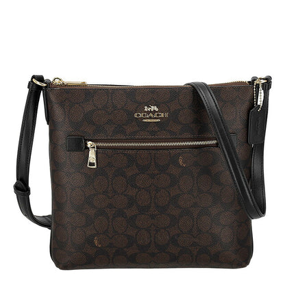 コーチ ショルダーバッグ レディース ブランド COACH CCQ27 IMXAQ ダークブラウン/ブラック 斜めがけ 高級 おしゃれ プレゼント 女性 実用的 かわいい