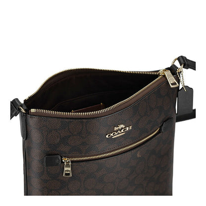 コーチ ショルダーバッグ レディース ブランド COACH CCQ27 IMXAQ ダークブラウン/ブラック 斜めがけ 高級 おしゃれ プレゼント 女性 実用的 かわいい