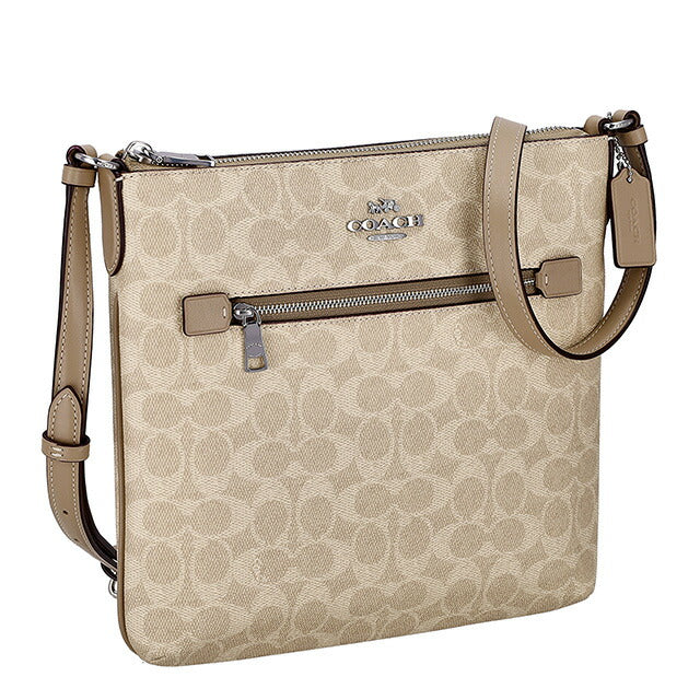 コーチ ショルダーバッグ レディース ブランド COACH CCQ27 SVPWH ライトベージュ 斜めがけ 高級 おしゃれ プレゼント 女性 実用的 かわいい