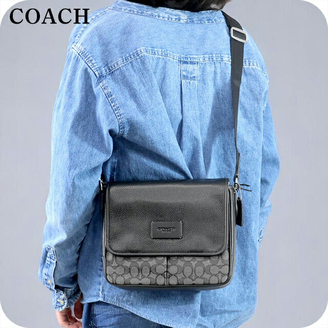 コーチ ショルダーバッグ メンズ ブランド COACH CE534 チャコール/ブラック CE534-SVO1U-1