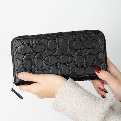 コーチ 長財布 メンズ レディース ブランド COACH シグネチャー CE551 QB BK 1 ブラック CE551-QB-BK-1
