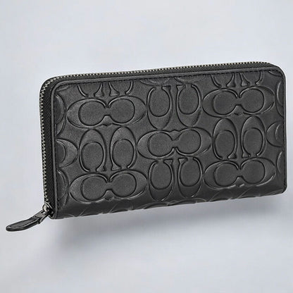 コーチ 長財布 メンズ レディース ブランド COACH シグネチャー CE551 QB BK 1 ブラック CE551-QB-BK-1