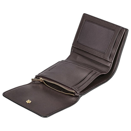 コーチ 三つ折り財布 メンズ レディース ブランド COACH シグネチャー CE930 IMAA8 1 ブラック/ブラウン CE930-IMAA8-1