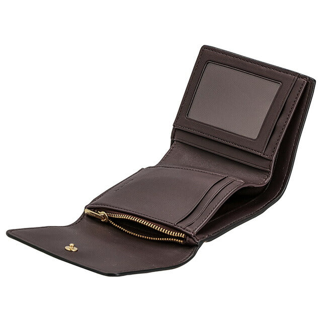 コーチ 三つ折り財布 レディース ブランド COACH シグネチャー CE930 IMRSF 1 カーキブラウン/パープル CE930-IMRSF-1