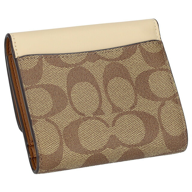 COACH 三つ折り財布 KHAKI レディース CE930 IMRSF コーチ 三つ折り財布 レディース ブランド COACH CE930