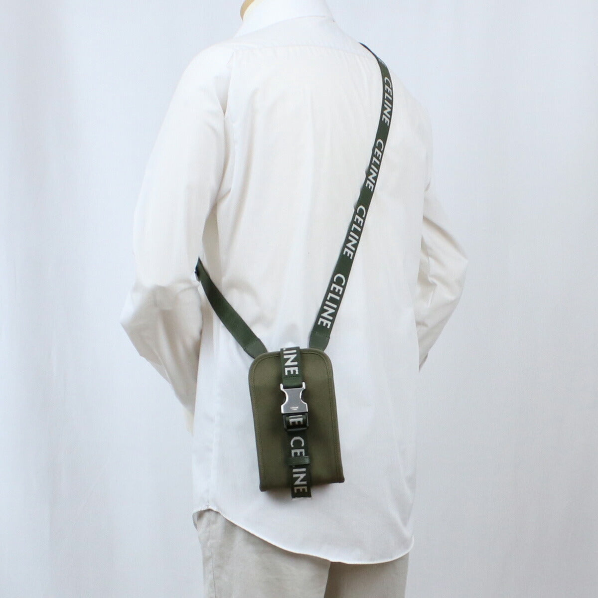 セリーヌ ショルダー メンズ キャンバス イタリア 10J21 KHAKI カーキ バッグ CEL10J21021