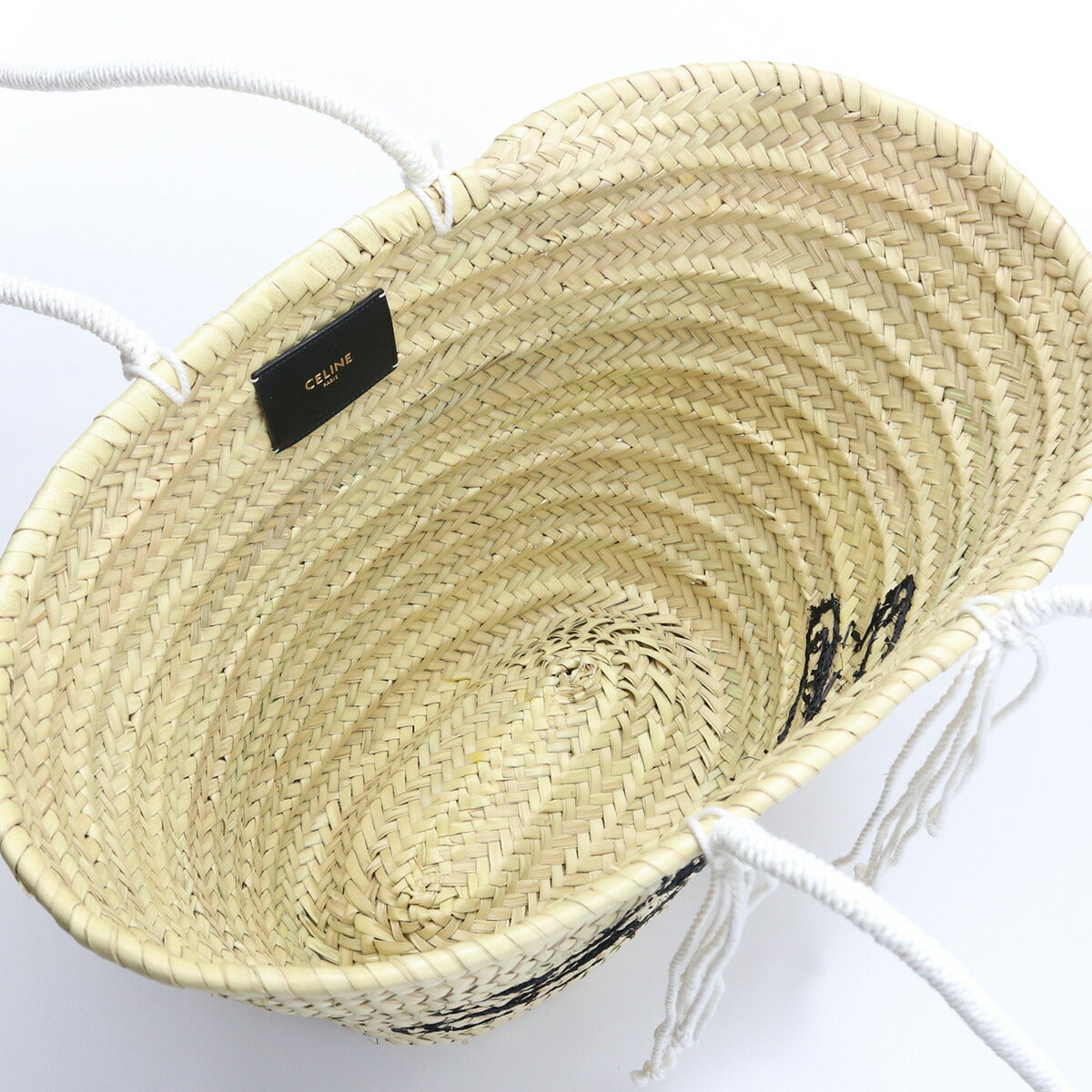 セリーヌ カゴバッグ ユニセックス ラフィア モロッコ 19271 ベージュ系 バッグ CEL19271021