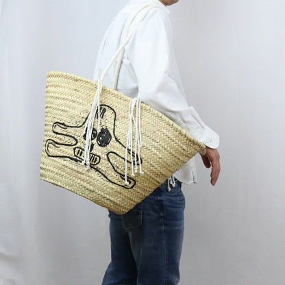 セリーヌ カゴバッグ ユニセックス ラフィア モロッコ 19271 ベージュ系 バッグ CEL19271021