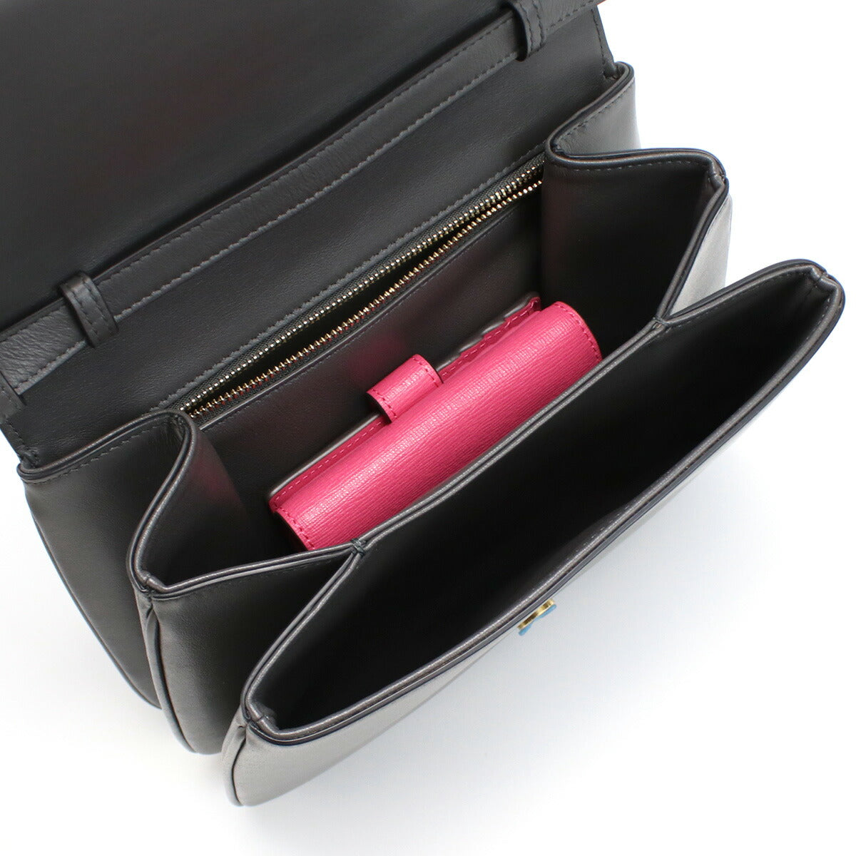 セリーヌ 斜め掛けショルダーバッグ レディース カーフスキン イタリア 19658 グレー系 バッグ CEL19658011