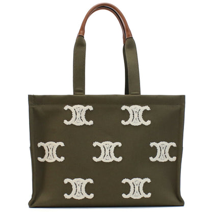 セリーヌ トートバッグ レディース キャンバス カーフ イタリア 19676 KHAKI カーキ バッグ CEL19676011