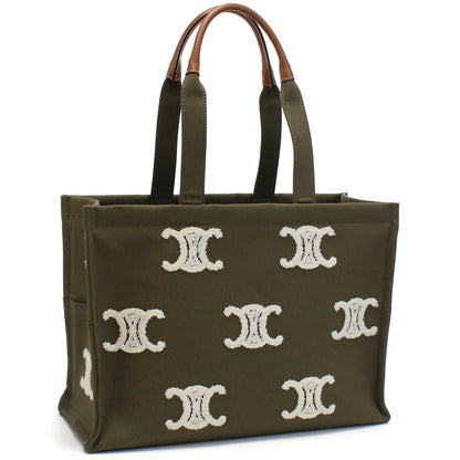 セリーヌ トートバッグ レディース キャンバス カーフ イタリア 19676 KHAKI カーキ バッグ CEL19676011