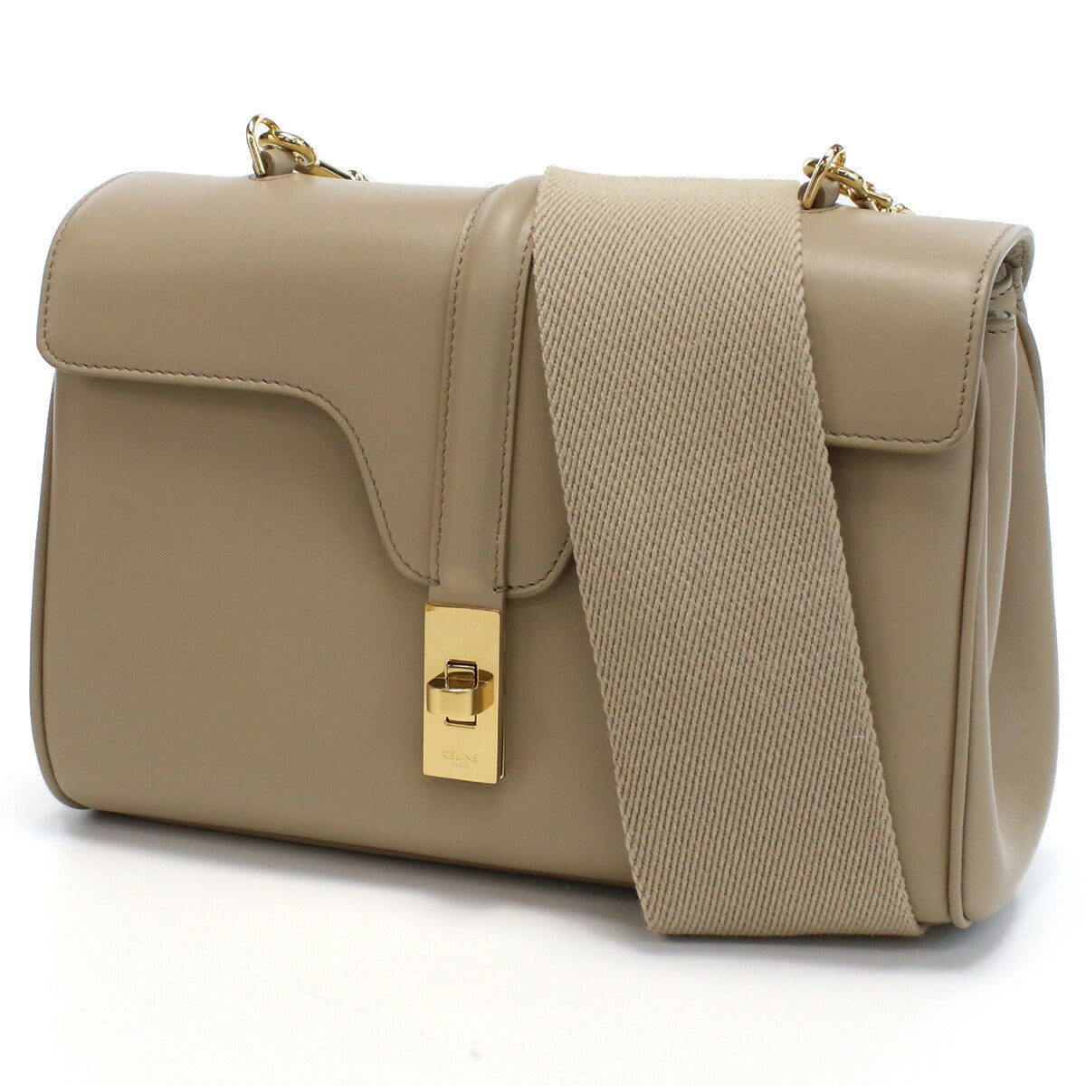 セリーヌ ショルダー レディース カーフスキン イタリア 19685 SAFARI ベージュ系 バッグ CEL19685011