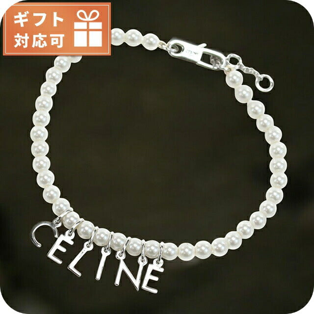 セリーヌ ブレスレット レディース ブランド CELINE イタリア 460PZ ホワイト系 シルバー系 アクセサリー CEL460PZ011
