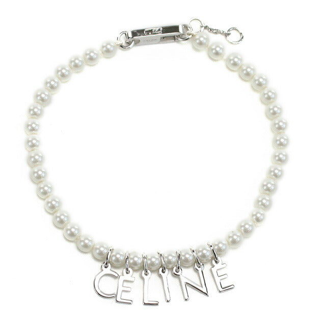 セリーヌ ブレスレット レディース ブランド CELINE イタリア 460PZ ホワイト系 シルバー系 アクセサリー CEL460PZ011
