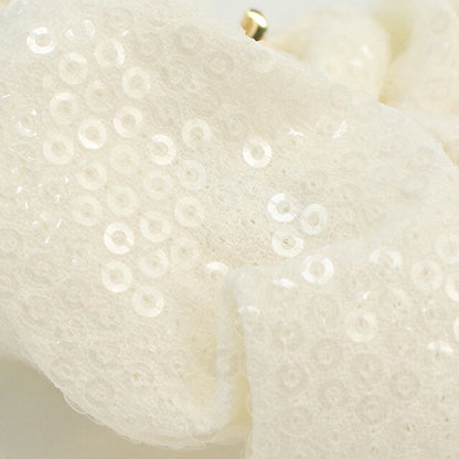 セリーヌ シュシュ レディース ブランド CELINE フランス 460ZC GOLD&amp;WHITE ホワイト系 ヘアアクセサリー CEL460ZC011