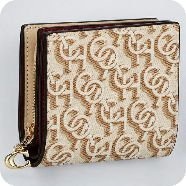 コーチ 二つ折り財布 レディース ブランド COACH シグネチャー CF522 IMCHK 1 チョーク ホワイト CF522-IMCHK-1