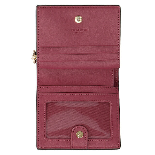 コーチ 二つ折り財布 レディース ブランド COACH シグネチャー CF522 IMCHK 1 チョーク ホワイト CF522-IMCHK-1