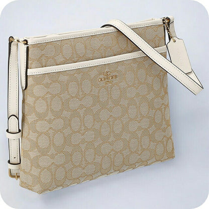 コーチ ショルダーバッグ レディース ブランド COACH シグネチャー CG978 IMDQC 1 ベージュ/ホワイト CG978-IMDQC-1