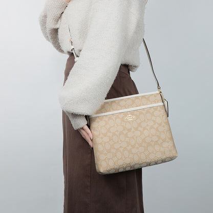 コーチ ショルダーバッグ レディース ブランド COACH シグネチャー CG978 IMDQC 1 ベージュ/ホワイト CG978-IMDQC-1