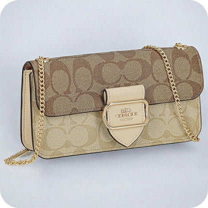 コーチ ショルダーバッグ レディース ブランド COACH シグネチャー CH167 IMOT4 1 ライトカーキマルチ ベージュ CH167-IMOT4-1