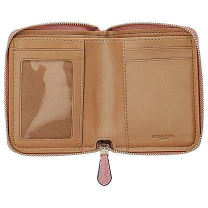 コーチ 二つ折り財布 レディース ブランド COACH シグネチャー CH389 IMS5I 1 トゥルーピンク/カーキマルチ CH389-IMS5I-1
