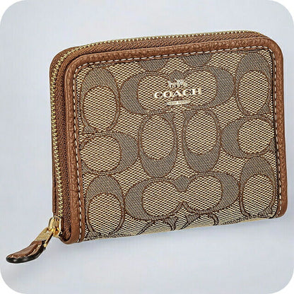 コーチ 二つ折り財布 レディース ブランド COACH シグネチャー CH389 IMVGB 1 ブラウン CH389-IMVGB-1