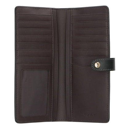 コーチ 長財布 メンズ レディース ブランド COACH シグネチャー CH414 IMAA8 1 ブラウン/ブラック CH414-IMAA8-1