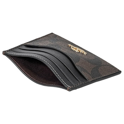 コーチ カードケース メンズ レディース ブランド COACH シグネチャー CH415 IMAA8 1 ブラウン/ブラック CH415-IMAA8-1