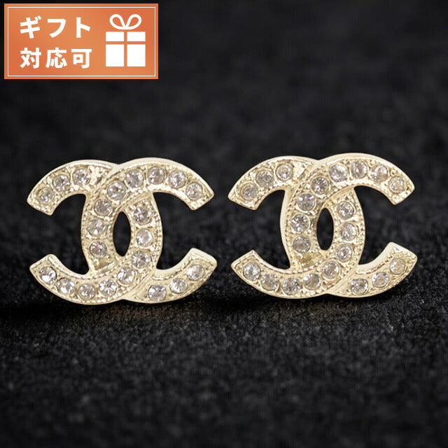 シャネル ピアス レディース ブランド ABE100 ゴールド-ジルコニア アクセサリー CHAABE100011