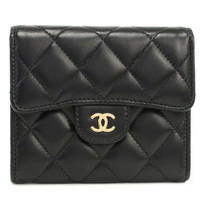シャネル 三折財布小銭入付き レディース ブランド CHANEL フランス AP0231 ブラック 財布 CHAAP0231031