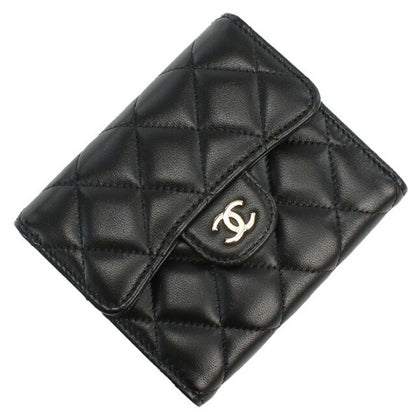 シャネル 三折財布小銭入付き レディース ブランド CHANEL フランス AP0231 ブラック 財布 CHAAP0231031