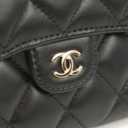 シャネル 三折財布小銭入付き レディース ブランド CHANEL フランス AP0231 ブラック 財布 CHAAP0231031