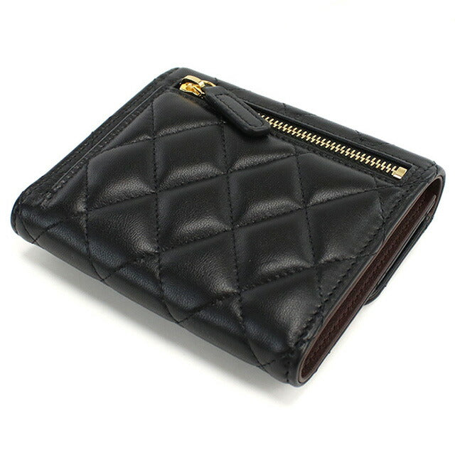 【CHANEL】財布 三折り 関税無_即完のネイビー_限定ロゴ_CHANEL_三つ折り_財布_ミニ財布