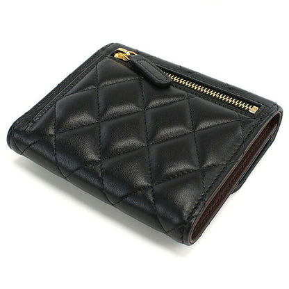 シャネル 三折財布小銭入付き レディース ブランド CHANEL フランス AP0231 ブラック 財布 CHAAP0231031
