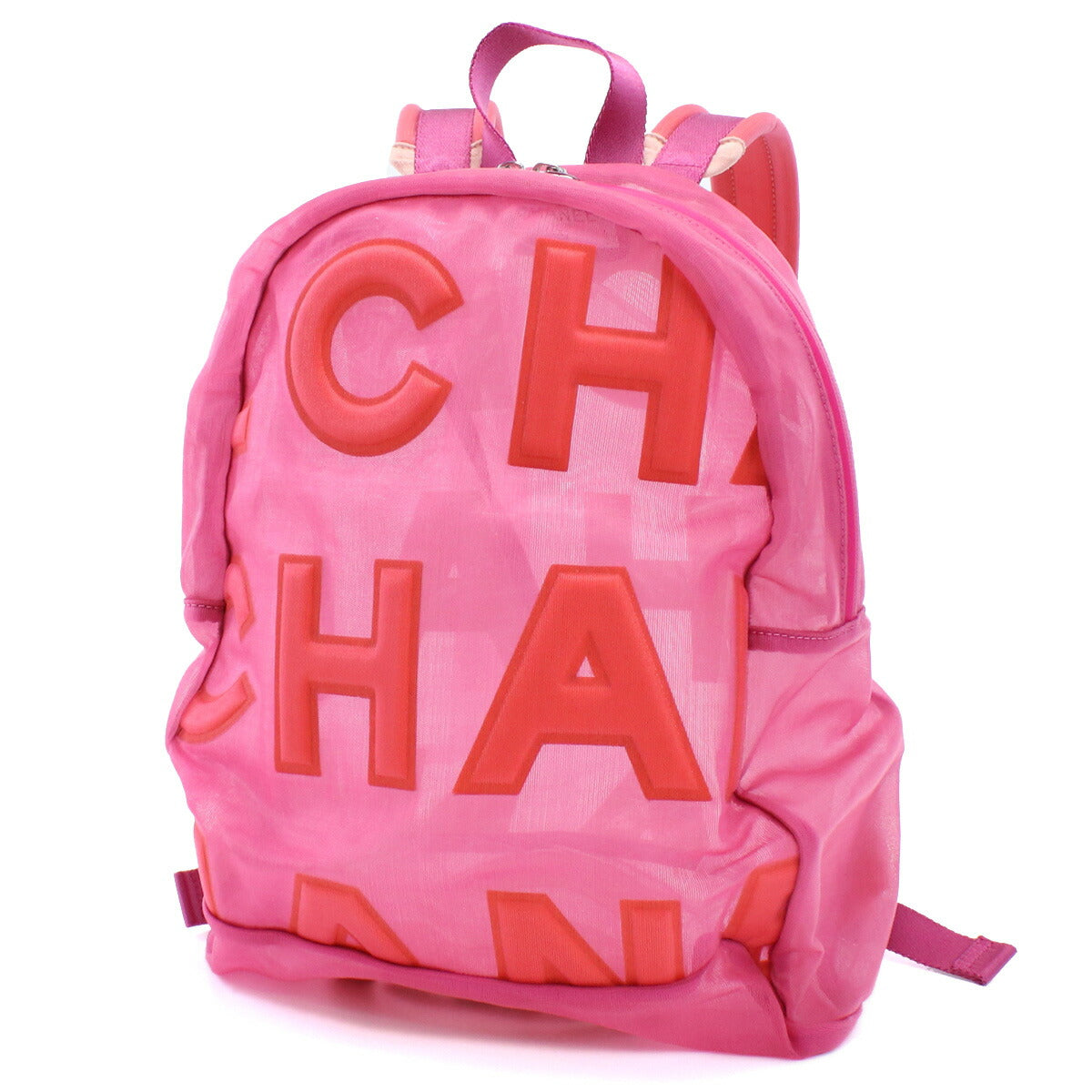 シャネル リュック レディース ナイロンメッシュ イタリア AS0422 ピンク バッグ CHAAS0422011