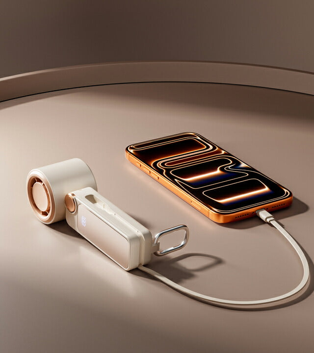 2026最新 ハンディファン アロマ搭載 3in1 大容量 4000mAh モバイルバッテリー 100段階 強風 静音 Type-C USB 充電式 ハンディ扇風機 手持ち 卓上 首かけ CHF-M3 CHF-M3