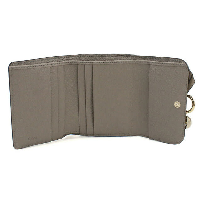 クロエ 三折財布小銭入付き レディース ブランド CHLOE スペイン CHC21WP945F57 CASHMERE GREY グレー系 財布 CHL21WP945F57011
