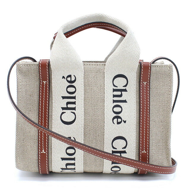 クロエ トートバッグ レディース ブランド CHLOE イタリア CHC22AP237I26 WHITE-BROWN ホワイト系 バッグ CHL22AP237I26011