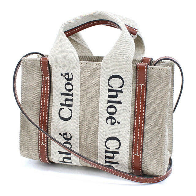 クロエ トートバッグ レディース ブランド CHLOE イタリア CHC22AP237I26 WHITE-BROWN ホワイト系 バッグ CHL22AP237I26011
