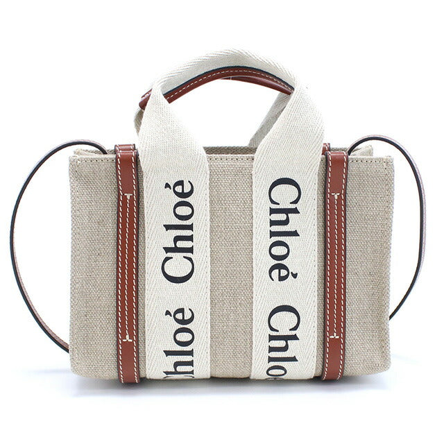 クロエ トートバッグ レディース ブランド CHLOE イタリア CHC22AP237I26 WHITE-BROWN ホワイト系 バッグ CHL22AP237I26011