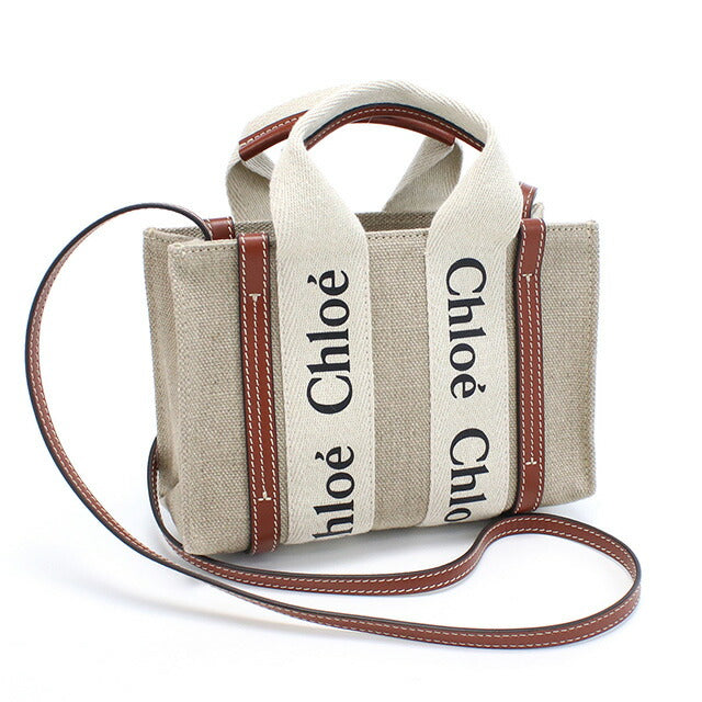 クロエ トートバッグ レディース ブランド CHLOE イタリア CHC22AP237I26 WHITE-BROWN ホワイト系 バッグ CHL22AP237I26011